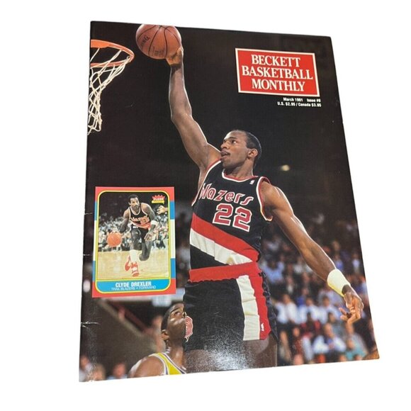 Beckett Basketball Monthly Price Guide March 1991 Issue 8 - Drexler/Magic/Miller - Picture 1 of 5